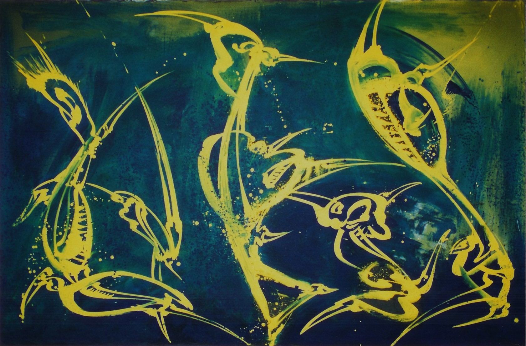 Bacchanale, Acrylique sur toile  250 x 188 cm