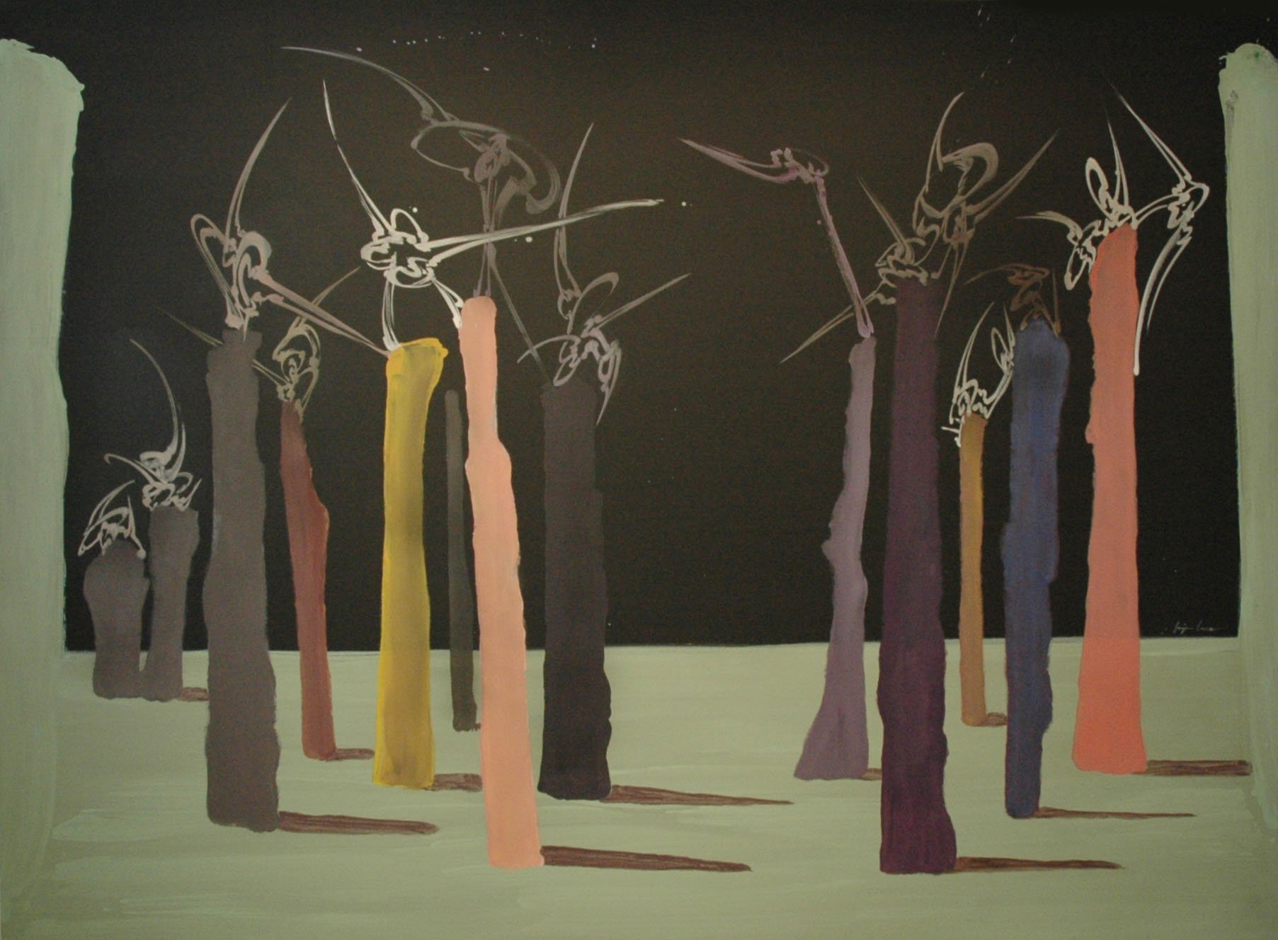 A l'assaut de la Gloire, Acrylique sur toile 360 x 260 cm