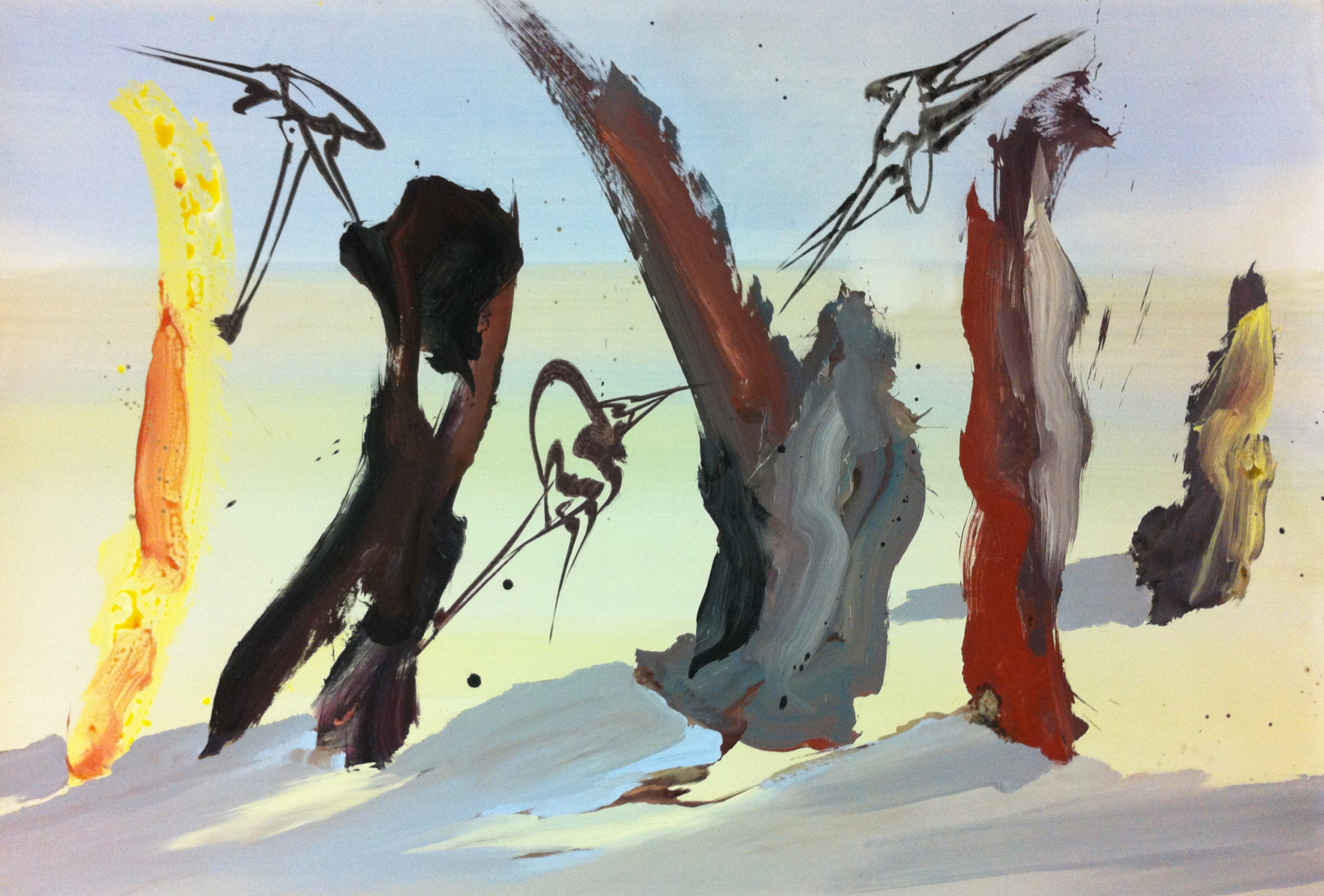 Acrylique sur toile 195 x 130 cm