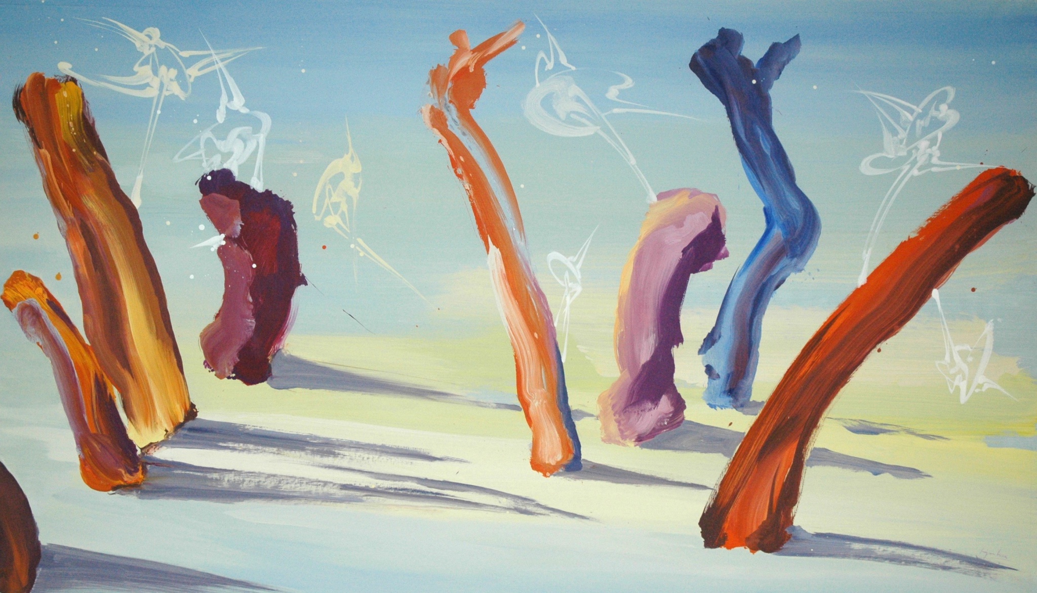 Acrylique sur toile 310 x 175 cm