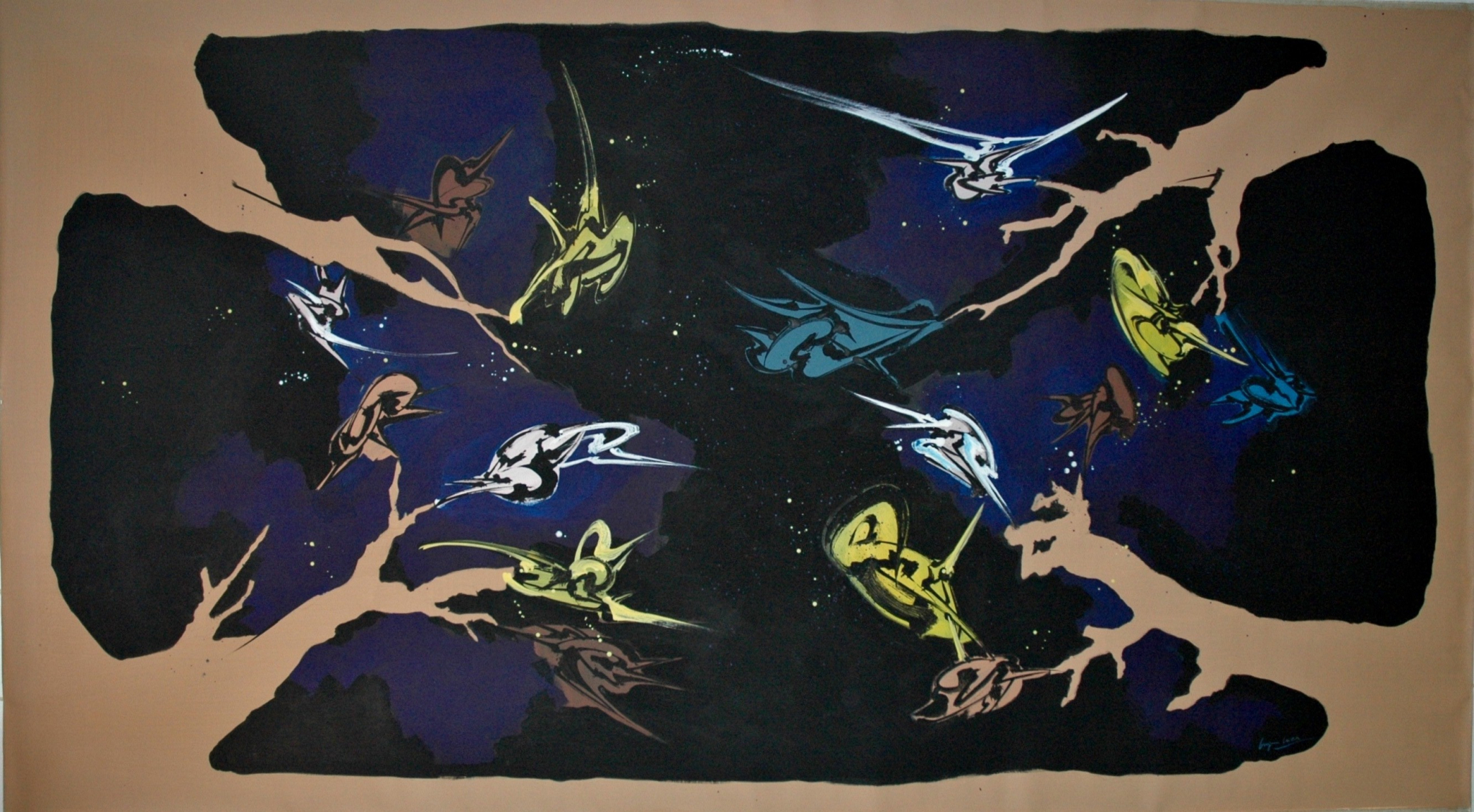Plafond , Acrylique sur toile 365 x 217 cm